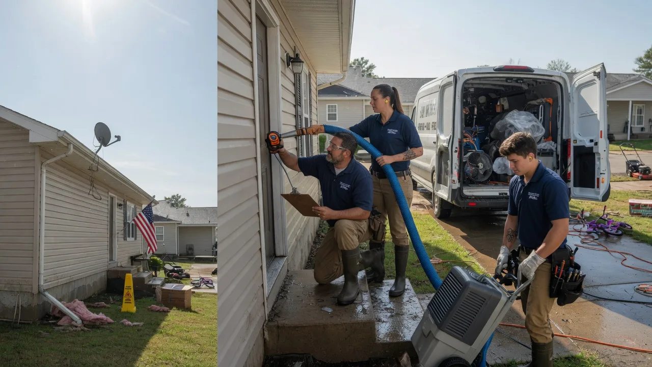Ceiling Water Damage Restoration in Converse, LA near me